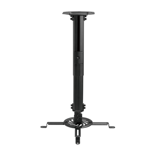 AISENS - SOPORTE UNIVERSAL GIRATORIO, INCLINABLE Y EXTENSIBLE DE TECHO PARA PROYECTOR 13.5KG, NEGRO