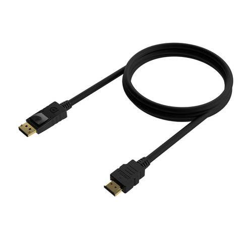 AISENS - CABLE CONVERSOR DISPLAYPORT A HDMI, DP/M-HDMI/M, NEGRO, 0.5M