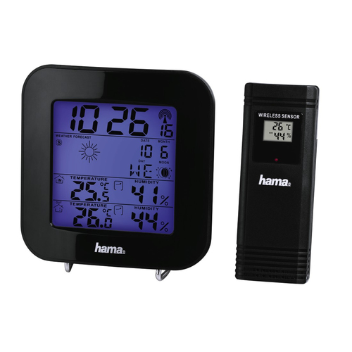 HAMA Home Estacion Meteorologica EWS-200 Negra