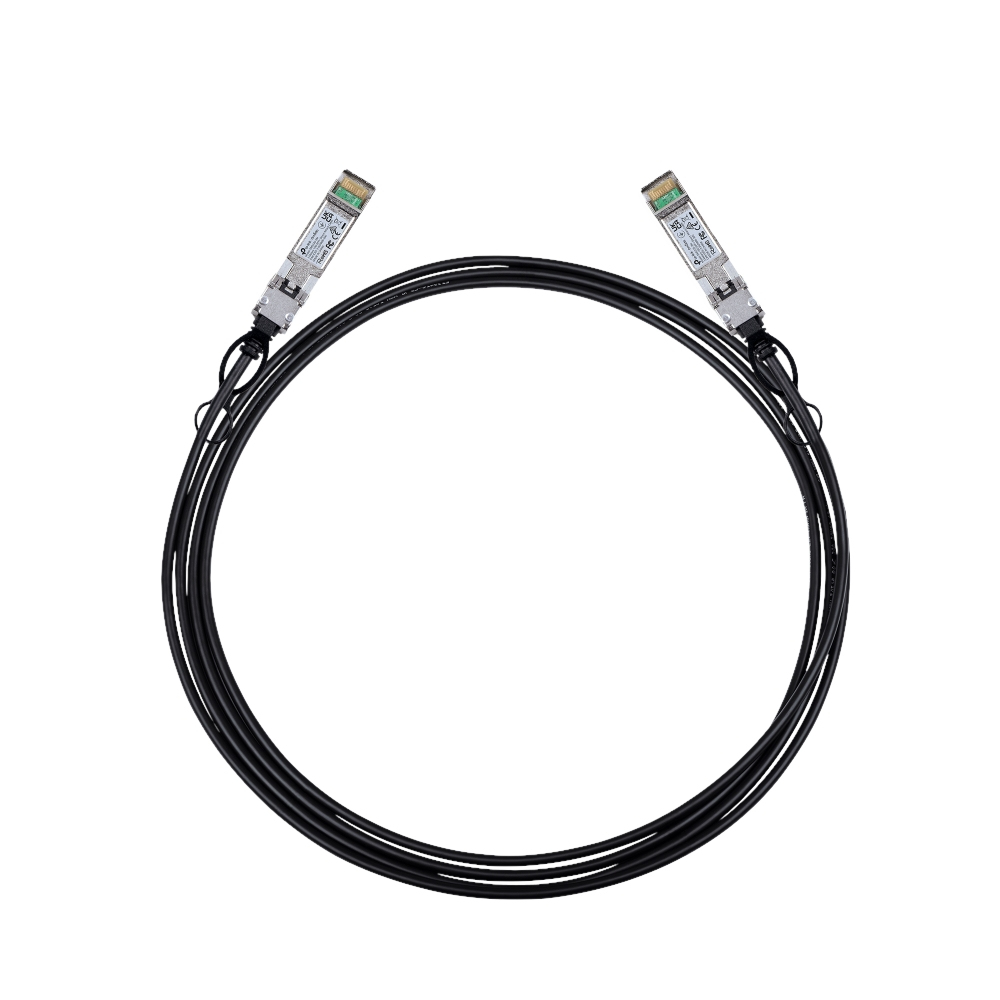 TP-LINK  Cable SFP + de conexion directa de 3M para conexiones de 10 Gigabit SPEC: hasta 3m de distancia