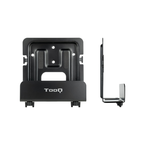 TOOQ SOPORTE UNIVERSAL DE PARED PARA REPRODCUTOR MULTIMEDIA, ROUTER, MINI PC, NEGRO