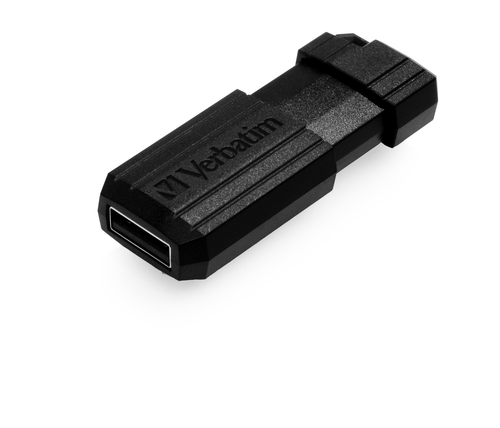 VERBATIM PENDRIVE STORE'N'GO PINSTRIPE 128GB HI-SPEED RETRACTIL USB 2.0 NEGRO