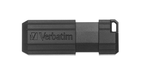 VERBATIM PENDRIVE STORE'N'GO PINSTRIPE 128GB HI-SPEED RETRACTIL USB 2.0 NEGRO
