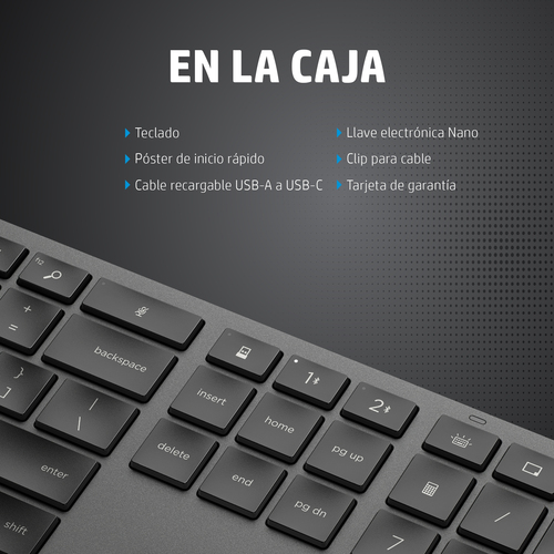 HP Teclado 975 modo dual inalambrico