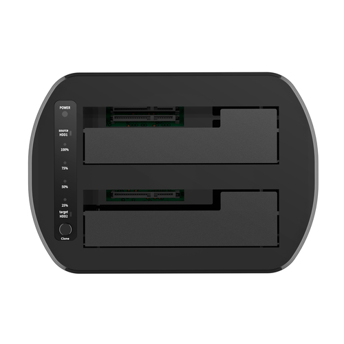 AISENS - ESTACION DE DOCKING DE DOBLE BAHIA ASDS-D03B SATA 2.5/3.5 A USB 3.0/3.1 GEN1, CLONE, BLANCA