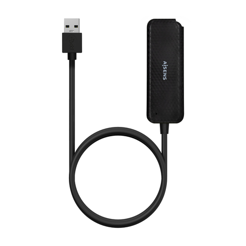 AISENS - HUB USB 3.0, TIPO A/M-4XTIPO A/H, NEGRO, 60CM