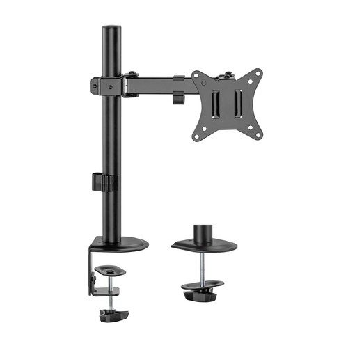 AISENS - SOPORTE DE MESA ECO GIRATORIO E INCLINABLE PARA 9KG (3 PIVOTES, 1 BRAZO) DE 17-32, NEGRO