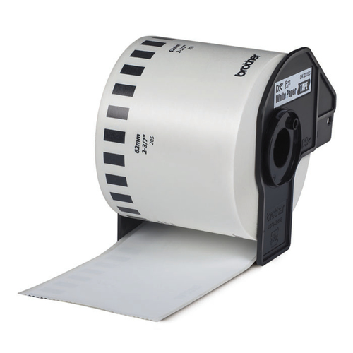 BROTHER Rollo de Papel Continuo de 62mm x 30,48m