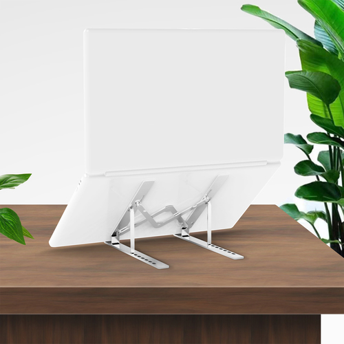 AISENS - SOPORTE DE SOBREMESA AJUSTABLE PARA PORTATIL / TABLET, PLATA