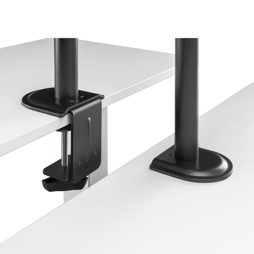AISENS - SOPORTE DE MESA GIRATORIO E INCLINABLE PARA PORTATIL Y MONITOR/TV 9KG DE 17-32, NEGRO