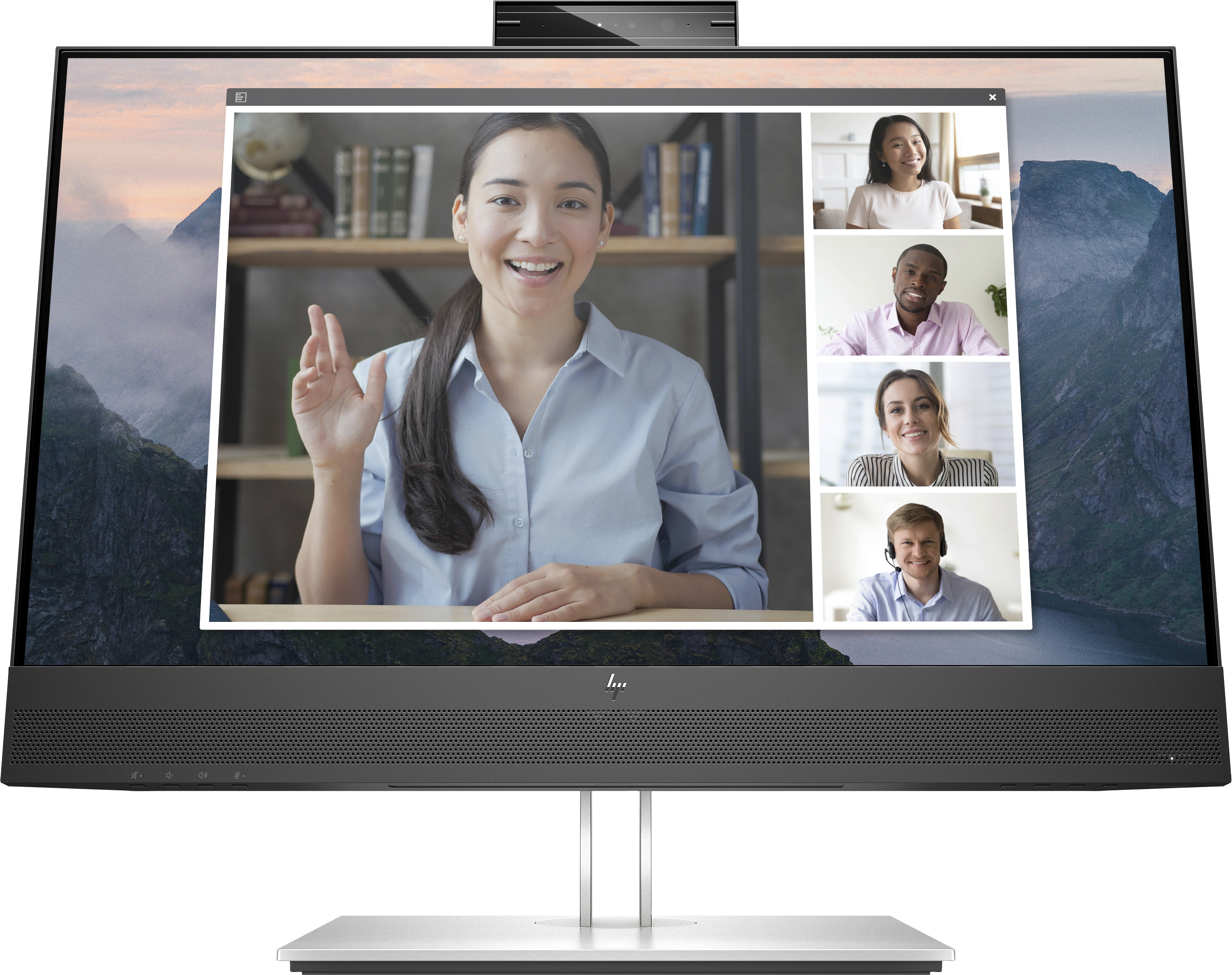 HP Monitor E24mv G4 / 23,8" / FHD / VGA-HDMI-DisplayPort-USB(A) / Regulable Altura / Webcam
