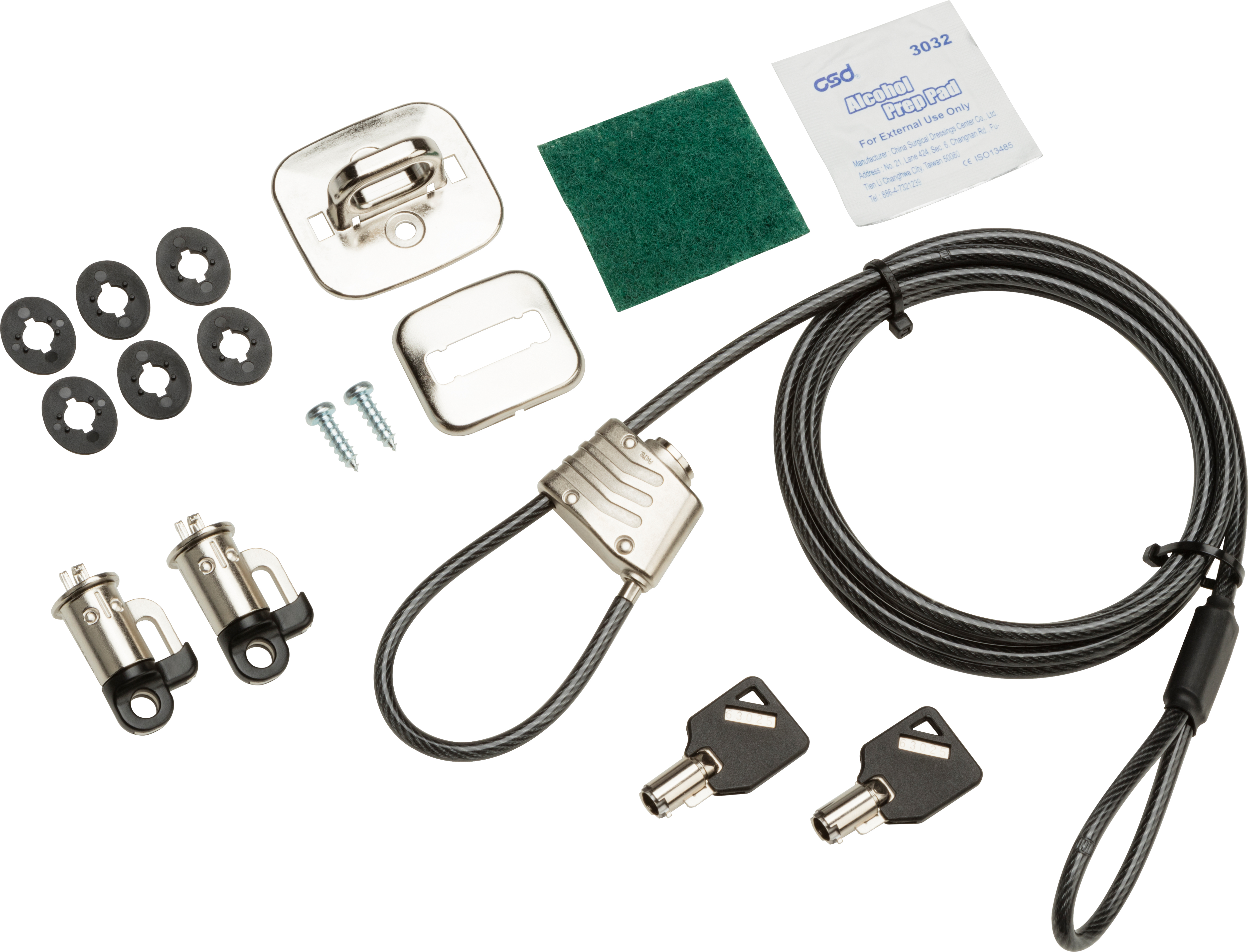 HP Cable antirrobo de LLAVE V3 KIT COMPLETO