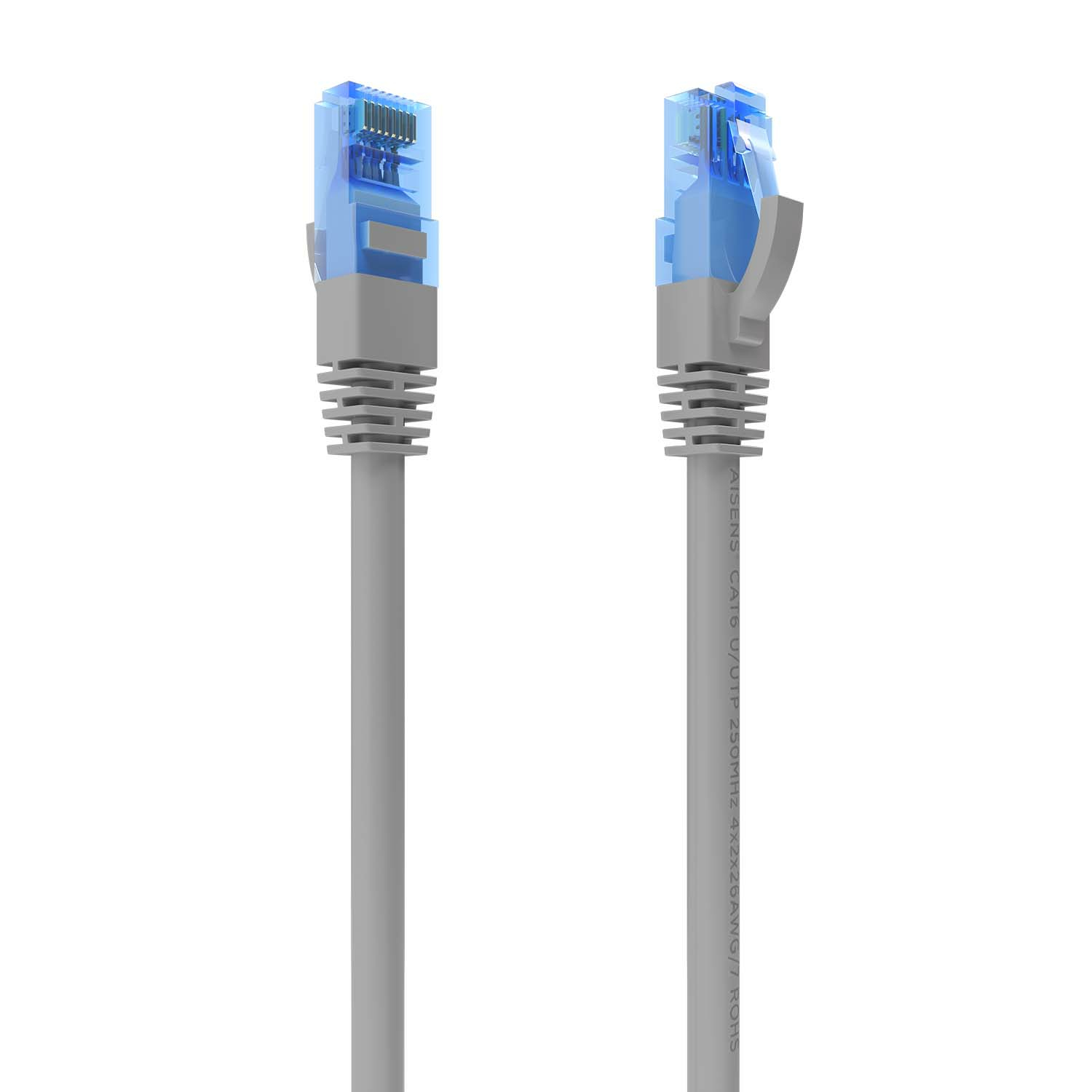 AISENS - CABLE DE RED LATIGUILLO RJ45 CAT.6 UTP AWG26 CCA, GRIS, 3.0M