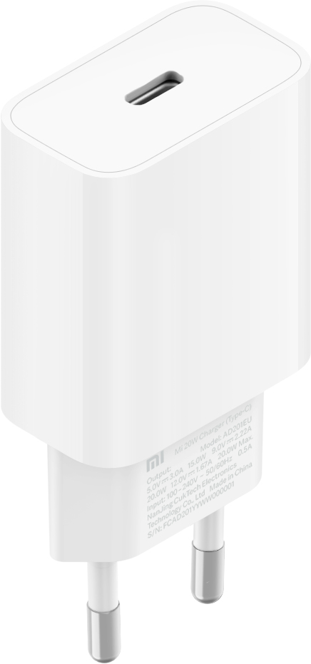XIAOMI Cargador de Pared Mi 20W Charger (Type-C)/ 1xUSB Tipo-C/ 20W