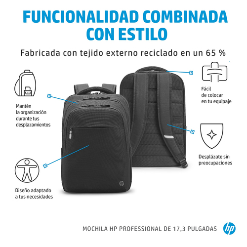 HP Mochila PROFESSIONAL para portatil de 17,3"