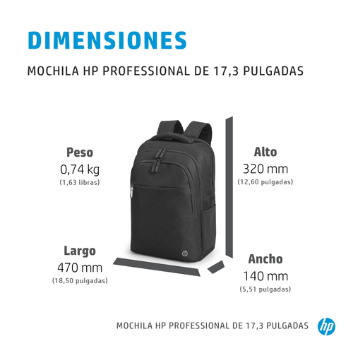 HP Mochila PROFESSIONAL para portatil de 17,3"