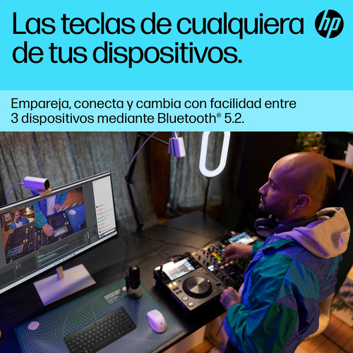 HP Teclado 355 multidispositivo compacto inalambrico