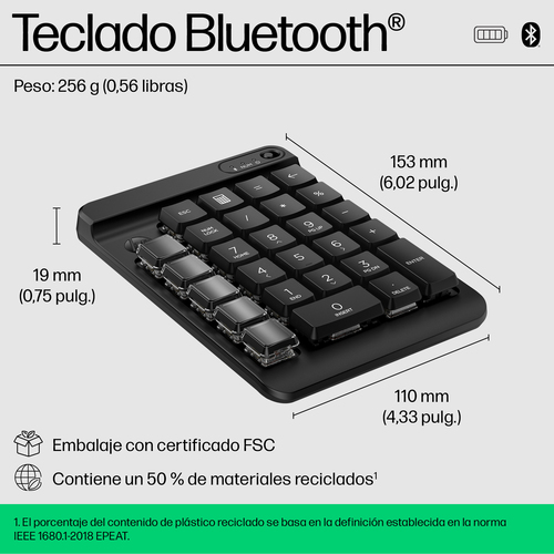 HP Teclado NUMERICO 430 programable inalambrico