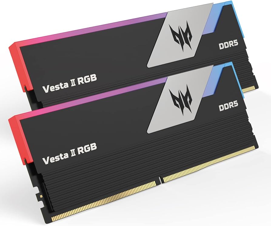 ACER Predator VESTA2-32GB-6000-1R8-V1 Black Heatsink 16GB 1R*8 PC5 6000 CL30-38-38-76