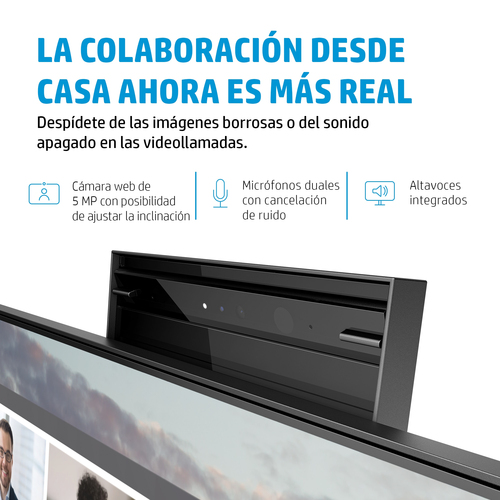 HP Monitor E24m G4 / 23,8" / FHD / HDMI-DisplayPort-USB(A)-USB(C) / Regulable Altura / Webcam