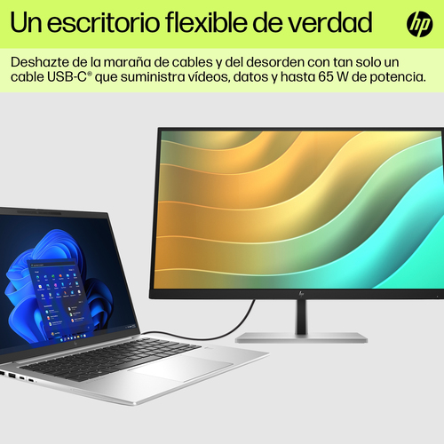 HP Monitor E27u G5 / 27" / QHD / HDMI-DisplayPort-USB(A)-USB(C) / Regulable Altura