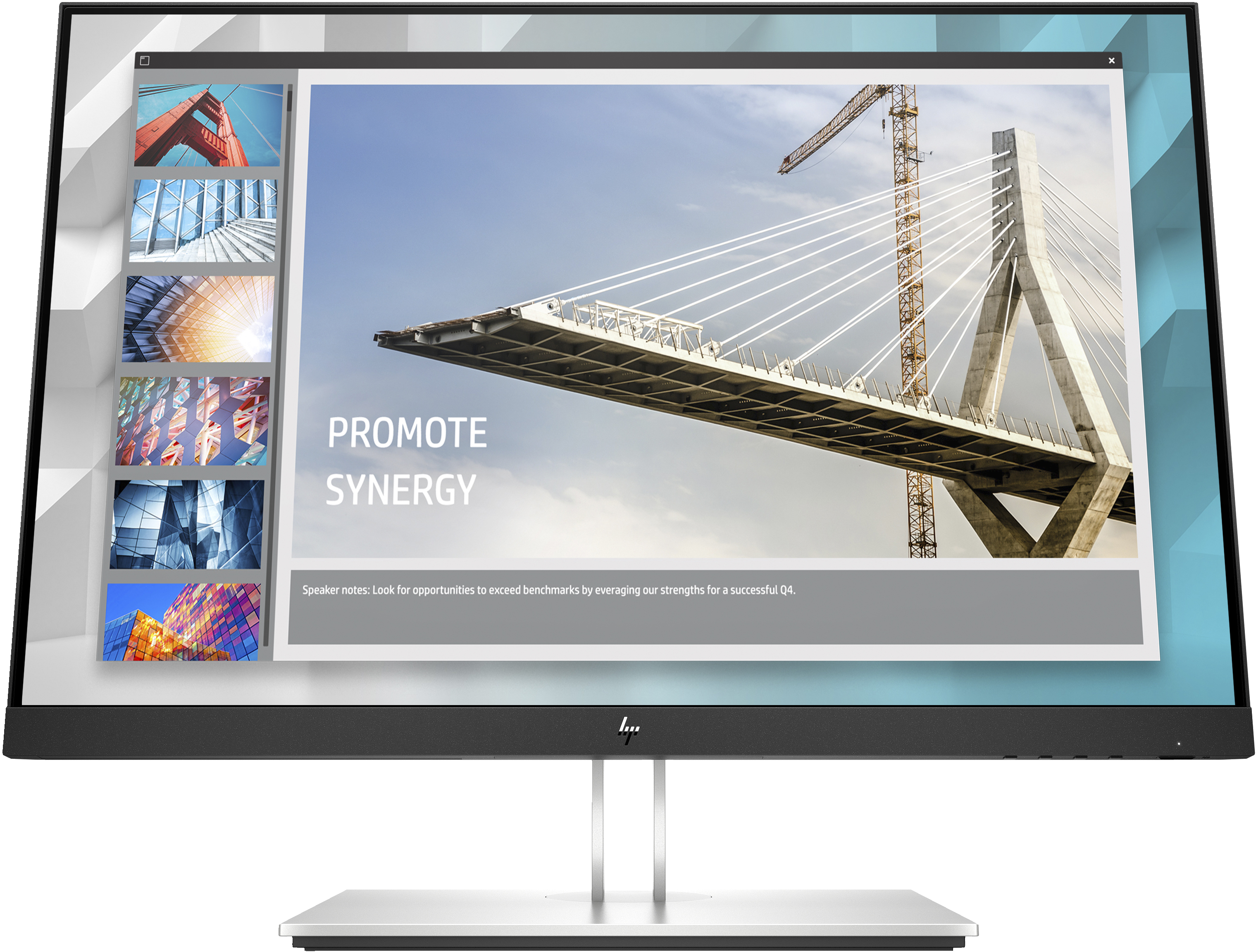 HP Monitor E24i G4 / 23,8" / WUXGA / HDMI-DisplayPort-USB(A)-USB(B) / Regulable Altura