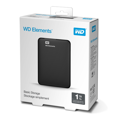 WESTERN DIGITAL Disco Externo WD Elements Portable 1TB/ 2.5"/ USB 3.0