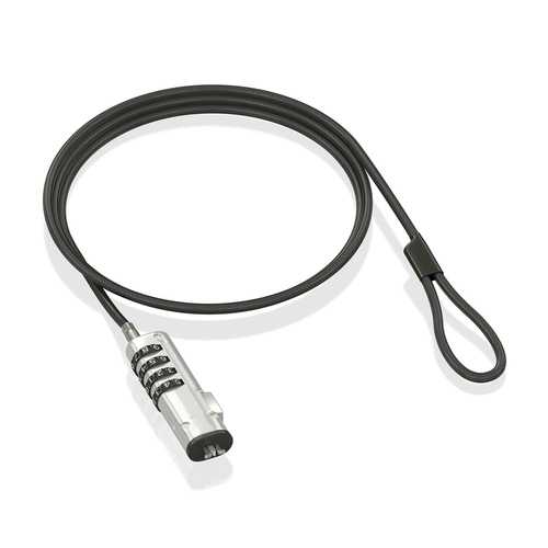AISENS - CABLE DE SEGURIDAD TIPO NANO CON CERRADURA DE COMBINACION PARA ORDENADOR, MONITOR, PORTATIL 1.5M