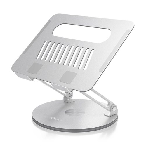 AISENS - SOPORTE DE SOBREMESA XL GIRATORIO AJUSTABLE PARA PORTATIL / TABLET 10-17, PLATA