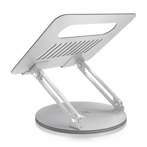 AISENS - SOPORTE DE SOBREMESA XL GIRATORIO AJUSTABLE PARA PORTATIL / TABLET 10-17, PLATA