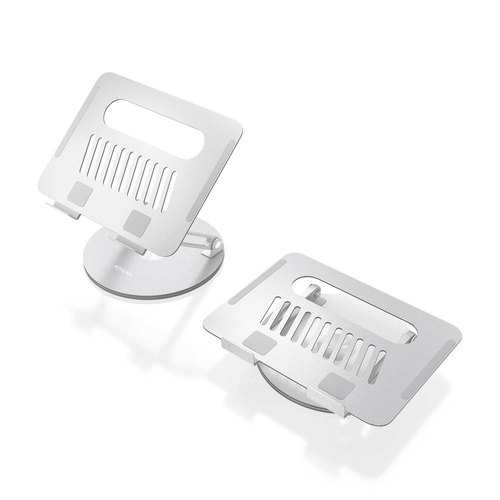 AISENS - SOPORTE DE SOBREMESA XL GIRATORIO AJUSTABLE PARA PORTATIL / TABLET 10-17, PLATA