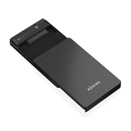AISENS - CAJA EXTERNA 2,5  9.5MM SATA A USB-C USB3.1 GEN1, NEGRA