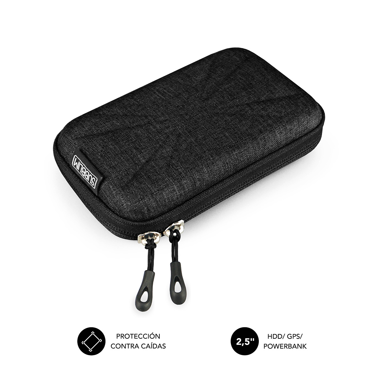 SUBBLIM Organizador HDD Business Case 2,5" Black