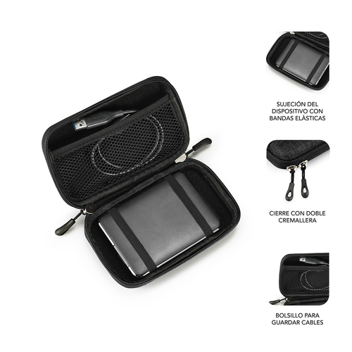 SUBBLIM Organizador HDD Business Case 2,5" Black