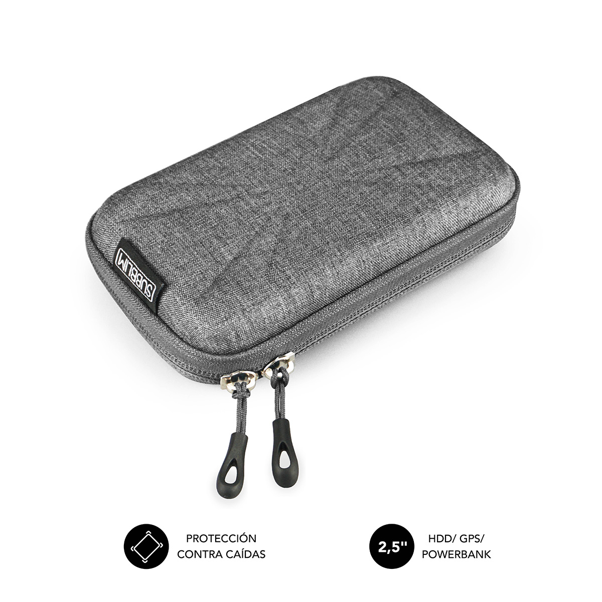 SUBBLIM Organizador HDD Business Case 2,5" Grey