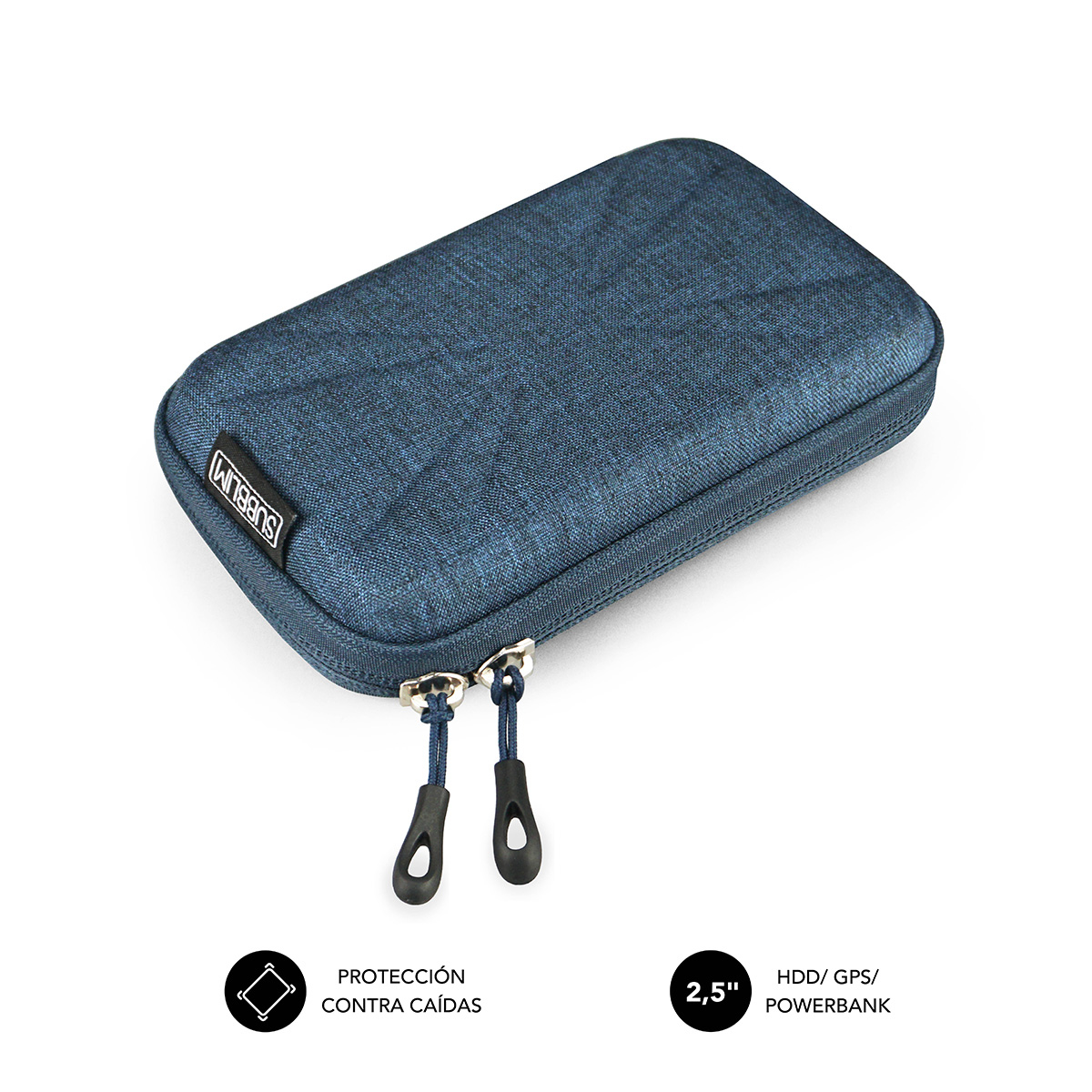 SUBBLIM Organizador HDD Business Case 2,5" Dark Blue