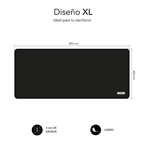 SUBBLIM Harmony Pack Mousepad XL + Wireless Mouse Black