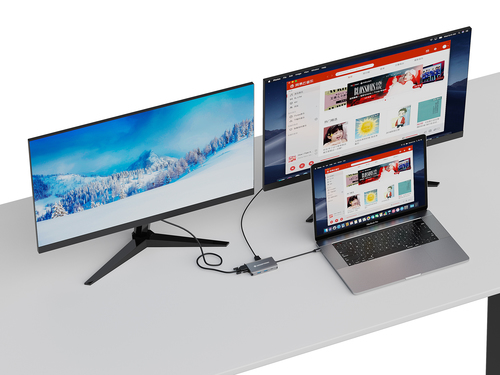 Conceptronic Docking USB-C 7in1 1xHDMI 4K  1xVGA 3xUSB-A 3.0 1xRJ45 Gigabit 1xUSB-C Alimentacion 100W