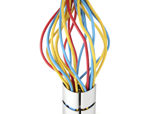 Equip Organizador de Cables Doble Canal Color Plata