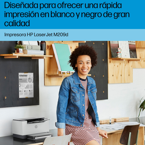 HP Impresora laser monocromo LaserJet  M209d