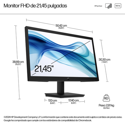 HP Monitor 324PV G5 / 21,5" / FHD / VGA-HDMI