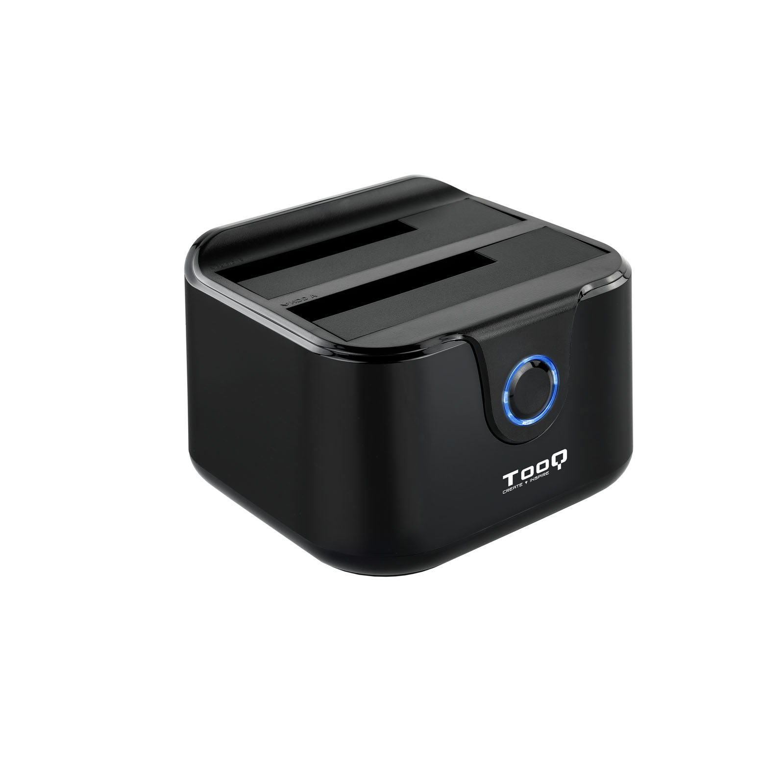 TOOQ DOCK 2xSATA 2,5"/3,5" USB 3.0 CLONE OTB NEGRO