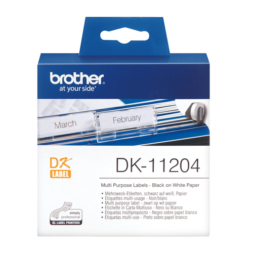 BROTHER Rollo de Etiquetas de 17x54mm de 400 Uds.