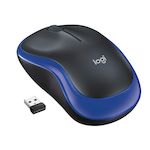 LOGITECH Raton m185 optico wireless azul 2.4ghz