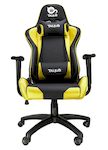 Talius silla Gecko V2 gaming negra/amarilla, brazos fijos, butterfly, base nylon, ruedas nylon, gas