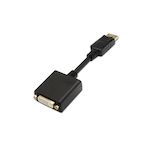 AISENS - CONVERSOR DISPLAYPORT A DVI SINGLE LINK, DP/M-DVI/H, NEGRO, 15CM