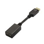 AISENS - CONVERSOR DISPLAYPORT A HDMI, DP/M-HDMI A/H, NEGRO, 15CM