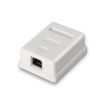 AISENS - ROSETA DE SUPERFICIE RJ45 CAT.6 FTP 1 TOMA, BLANCO