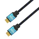 AISENS - CABLE HDMI V2.0 PREMIUM ALTA VELOCIDAD / HEC 4K@60HZ 18GBPS, A/M-A/M, NEGRO/AZUL, 5.0M
