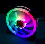 Talius ventilador caja RGB Iris/Cronos Spectrum 16Led 12cm Negro Retail